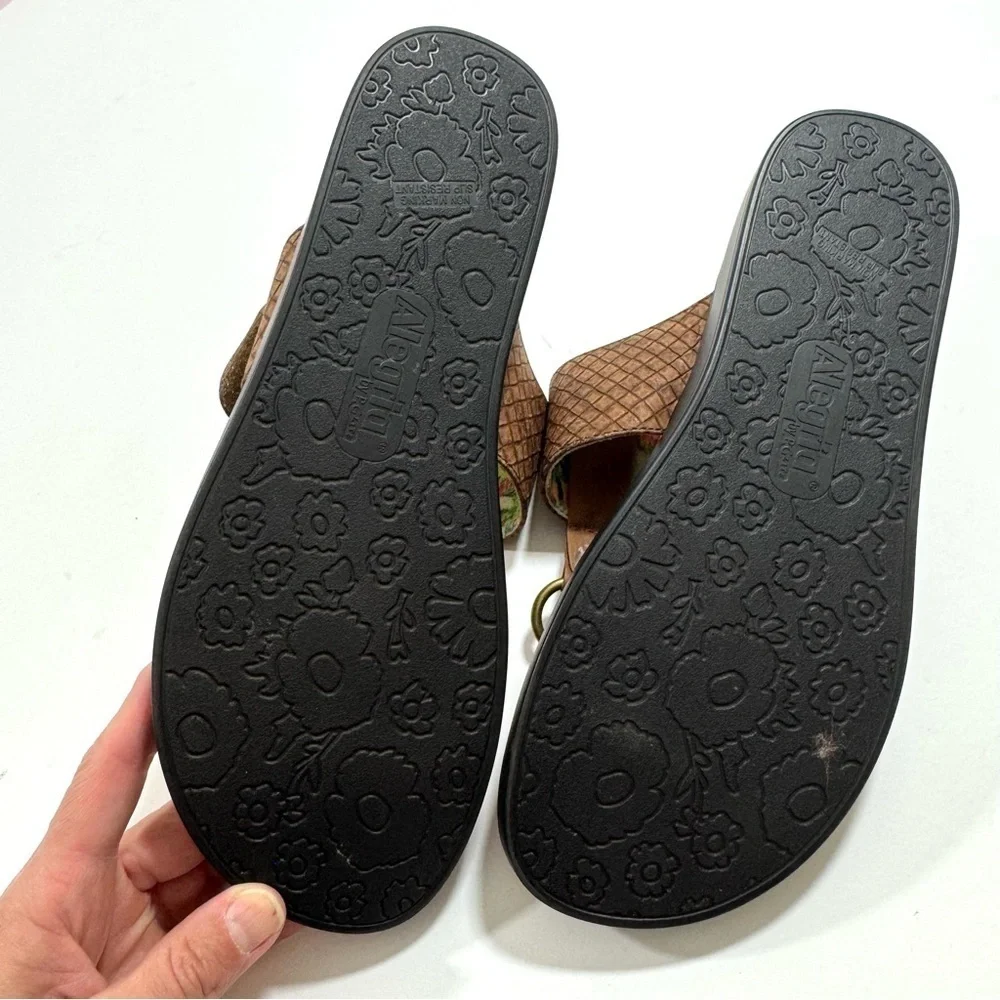 Alegria Lanie Slip On Sandals Brown